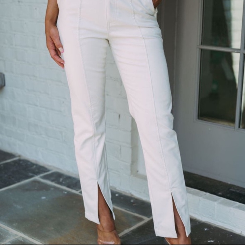 These Three Boutique Elegant White Women's Pants